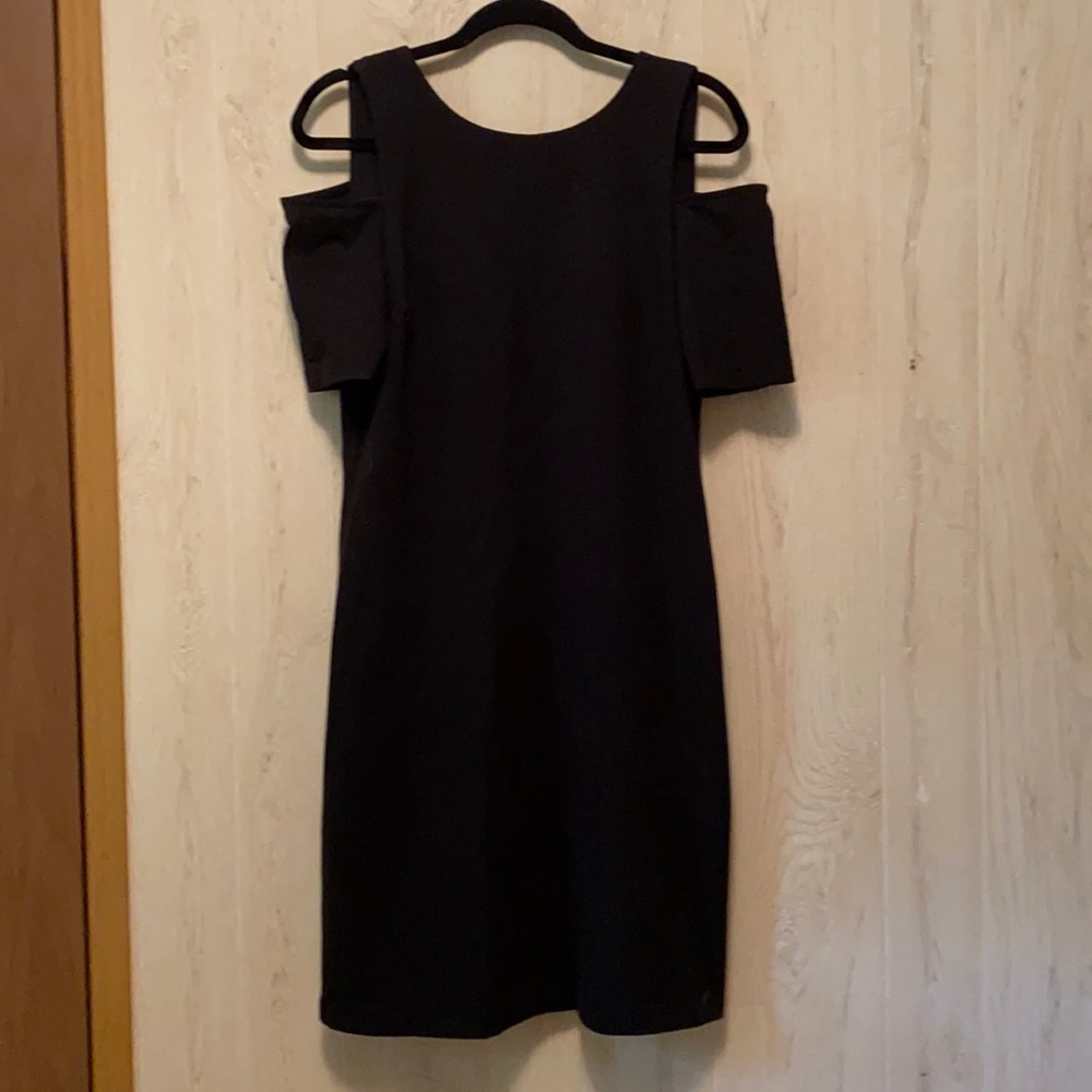 Peekaboo Shoulders Lil Black Dress by Micheal Kors